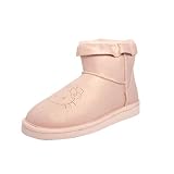 Women's Twenty10 Sanrio Licensed Hello Kitty Anne Vegan Micro-fiber Mini Boots Shoes Pink