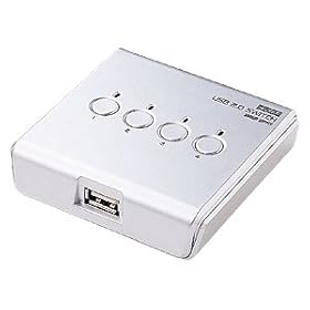 【クリックで詳細表示】SANWA SUPPLY USB2.0手動切替器(4：1) SW-US24