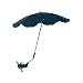Baby Sun Nursery - MA100/B - Accessoire Poussette - Ombrelle Triple-flexible - Easy Clip - Marine