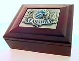 Seattle Seahawks Wood Collectors Box with Logo