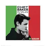 Chet Baker - In Milan by unknown . Art Print Poster 16.00 X 16.00