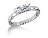 0.35CTW Classic Round Three Stone Ring in Platinum