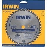 Buy 3 Pack Irwin 11140 7-1 4 x 40 Tooth Standard Combination Steel Circular Saw Blades by Irwin