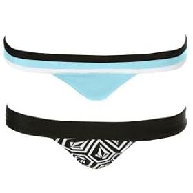Volcom Stone Ya Later Banded Tiny Reversible Bikini Bottom - Women's