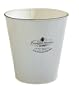 America Retold Apothecary White Enamel Bathroom Waste Basket