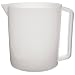 Nalgene 1220-1250 High Density Polyethylene Graduated Beaker with Handle, Molded, 100mL Graduation Interval, 1000mL Capacity