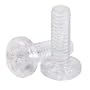 Polycarbonate Machine Screw, Pan Head, Phillips Drive, #6-32, 5/16" Length (Pack of 25)
