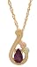 Black Hills Gold 10K Amethyst Pendant