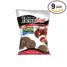 Beanitos Black Bean Chipotle BBQ Chips, 6-Ounce (Pack of 9) by Beanitos