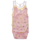 Infant Baby Girls MONKEY Three Pack Onesies DAYDREAMERS 12-18M