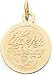 14K Gold Happy Anniversary Disc Charm