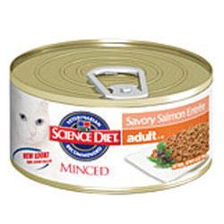 Hill's Science Diet Adult Minced Savory Salmon Entree Canned Cat Food