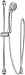 Tools & Hardware : Chrome Slide Bar Handheld Shower Spray+Vacuum Breaker