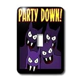Mark Grace HALLOWEEN hungry vampires HUNGRY VAMPIRES party down 1 on black Light Switch Covers single toggle switch