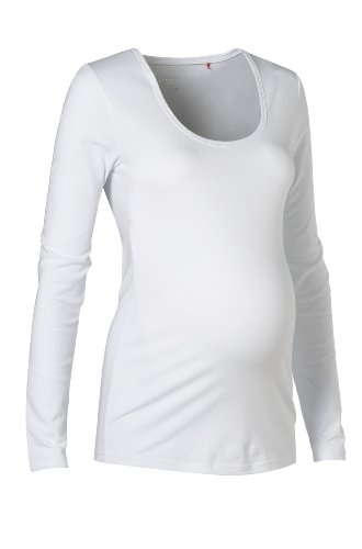 Esprit maternity Shirt deep round neck long sleeves M84700 Damen Shirts/ Langarmshirts, Gr Preisvergleich