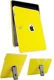 HHI iPad GriponPad Rubberized Hard Case With Removable Kickstand - Rubberized Yellow (Free Screen Protector)