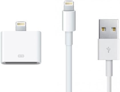 California Cable Market TM 8 Pin Lightning to USB Extra Long 6 FT. (2 M) Cable Cord and 30 Pin to 8 Pin Lightning Converter Adapter for iPhone 6 6 plus 5s 5c iPad 4 Supports iOS 9, 8 and 7