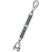 Crosby HG-227 Galvanized Steel Jaw and Eye Turnbuckle, 1-1/2" Thread Diameter x 24" Take Up, 21400lbs Load Capacity