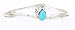 By Navajo Indian Artist Brenda Etsitty: Sterling-silver Turquoise Women's Bracelet