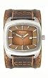 Fossil Cuff Three Hand Brown Dial Watch