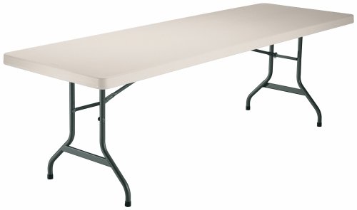 Lifetime, 8' Utility Table, 96 x 30 Molded Top, White Granite color finish