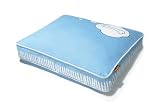 P.L.A.Y. Rectangular Bed with Eco Friendly 100% Cotton Duvet, What Dogs Dream, Blue, Medium