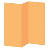 Tri Fold Wedding Card Stock - Colors Melon Smooth (50 Pack)