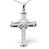 9ct Diamond Set Cross