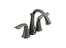 Delta 4538-PT Lahara Mini-Widespread Double-Handle Lavatory Faucet, Aged Pewter