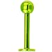 14 Gauge Light Green Electro Titanium Labret Monroe -3/8"