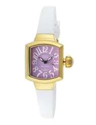 Glam Rock Womens MBD27130 Miami Beach Art Deco Purple Dial White Silicone Watch