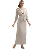 31%2BK5rtrTHL. SL160  Alex Evenings Shimmer Dress with Brooch Closure & Jacket