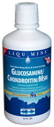 Trace Minerals Liquid Glucosamine/Chondroitin/MSM, 32-Ounce
