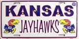 Kansas JayHawks License Plate