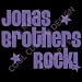 Jonas Brothers Rock! Window Decal - Lavender