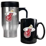 Miami Heat Coffee Cup & Travel Mug Gift Set