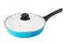 Vinaroz Die Cast Aluminum with Ceramic Coating 28-Cm Fry Pan with Lid and Vent, Blue