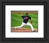 Framed Fausto Carmona Cleveland Indians Photograph