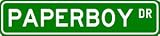 PAPERBOY Street Sign ~ Custom Aluminum Street Signs