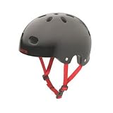 Pryme 8 V2 Helmet, SM / MD (55-57 cm), Gloss Black, w/Red, Straps