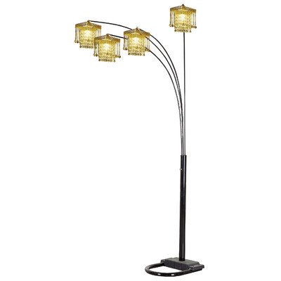 Ore International 4 Arm Arch Floor Lamp - Gold Shade On Sale