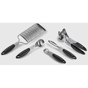 Calphalon 5 Pc. Gadget Set (vegetable peeler, ice cream scoop, can opener, citrus zester,... by Calphalon