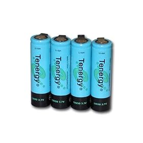 4 pcs Tenergy Li-Ion 18650 3.7V 2600 mAh Rechargeable Batteries with Tabs --- SPECIAL SALE... by Tenergy
