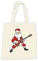 Rockin Santa Tote Bag - Christmas Slogan Cream