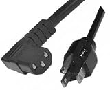 6 ft Universal Right Angle Power Cord - IEC320 C13 to NEMA 5-15P