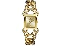 Guess Ladies 'Twisted' Gold Plated Case & Bracelet Watch
