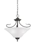 Thomas Lighting Sl8253-63 Elipse Three-Light Convertible Semi-Flush/Pendant, Painted Bronze