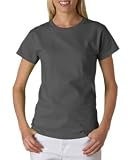 Anvil Organic Ladies' Short Sleeve 100% Organic Cotton Tee - Charcoal