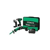 Hitachi KC10DBL 10.8 Volt Li Ion 3-Tool Combo Kit Includes Drill/Driver, Reciprocating Saw and Flashlight (Tools & Home Improvement)