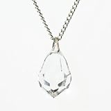 Swarovski Crystal Teardrop Pendant on Sterling Silver chain - Crystal Clear